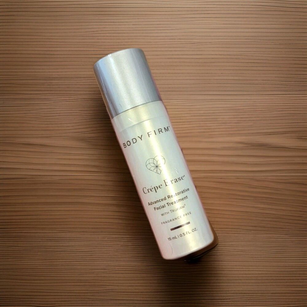 BODY FIRM Crepe Erase Advanced Restorative Facial Treatment .5 oz‎ + NEW Sealed